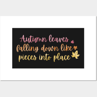 Autumn Leaves All Too Well Lyric Taylor Swift Posters and Art